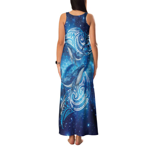 New Zealand Humpback Whale Matariki Family Matching Tank Maxi Dress and Hawaiian Shirt Maori New Year Taniko Niho Taniwha