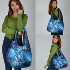 New Zealand Humpback Whale Matariki Grocery Bag Maori New Year Taniko Niho Taniwha