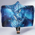 New Zealand Humpback Whale Matariki Hooded Blanket Maori New Year Taniko Niho Taniwha