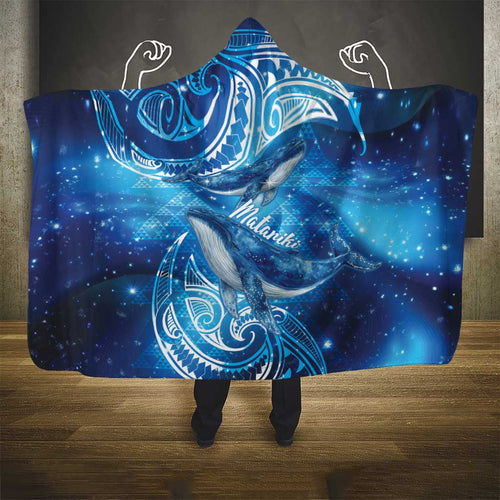 New Zealand Humpback Whale Matariki Hooded Blanket Maori New Year Taniko Niho Taniwha