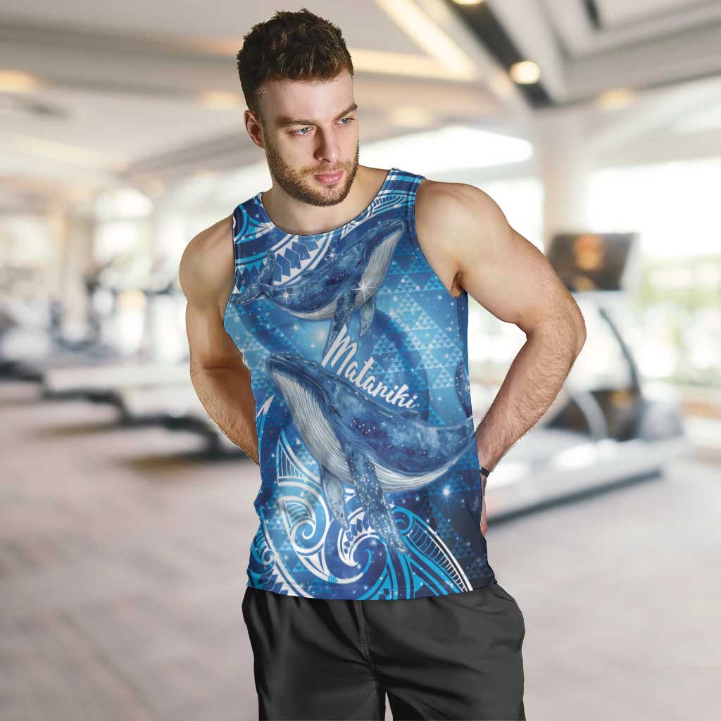 New Zealand Humpback Whale Matariki Men Tank Top Maori New Year Taniko Niho Taniwha