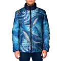 New Zealand Humpback Whale Matariki Padded Jacket Maori New Year Taniko Niho Taniwha