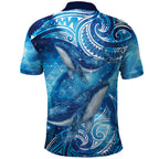 New Zealand Humpback Whale Matariki Polo Shirt Maori New Year Taniko Niho Taniwha