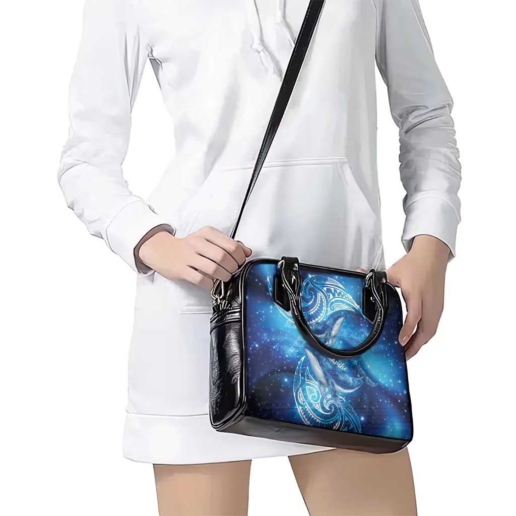 New Zealand Humpback Whale Matariki Shoulder Handbag Maori New Year Taniko Niho Taniwha