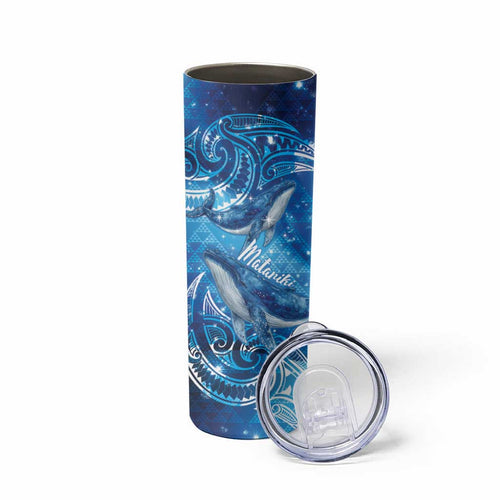New Zealand Humpback Whale Matariki Skinny Tumbler Maori New Year Taniko Niho Taniwha