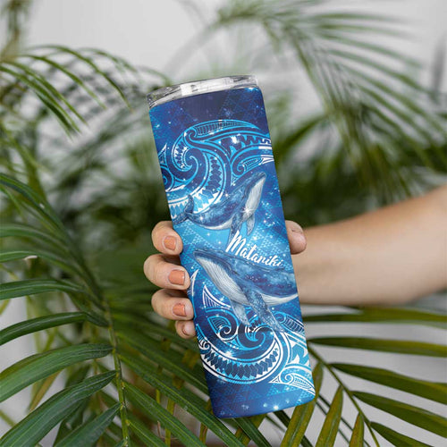 New Zealand Humpback Whale Matariki Skinny Tumbler Maori New Year Taniko Niho Taniwha