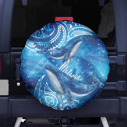 New Zealand Humpback Whale Matariki Spare Tire Cover Maori New Year Taniko Niho Taniwha