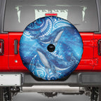 New Zealand Humpback Whale Matariki Spare Tire Cover Maori New Year Taniko Niho Taniwha