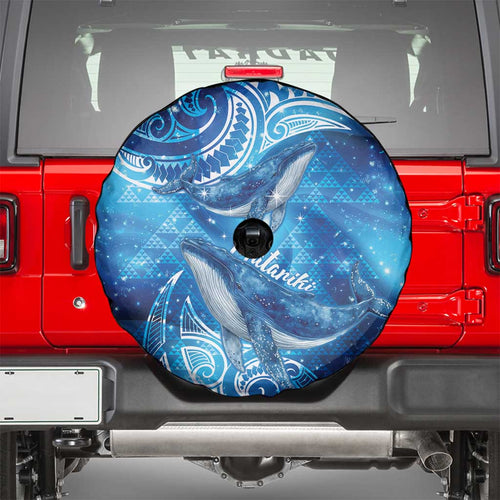 New Zealand Humpback Whale Matariki Spare Tire Cover Maori New Year Taniko Niho Taniwha