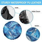 New Zealand Humpback Whale Matariki Spare Tire Cover Maori New Year Taniko Niho Taniwha