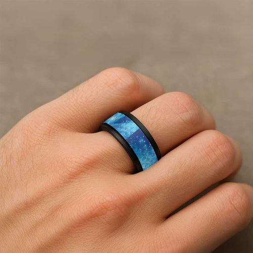 New Zealand Humpback Whale Matariki Spinner Ring Maori New Year Taniko Niho Taniwha