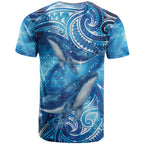 New Zealand Humpback Whale Matariki T Shirt Maori New Year Taniko Niho Taniwha