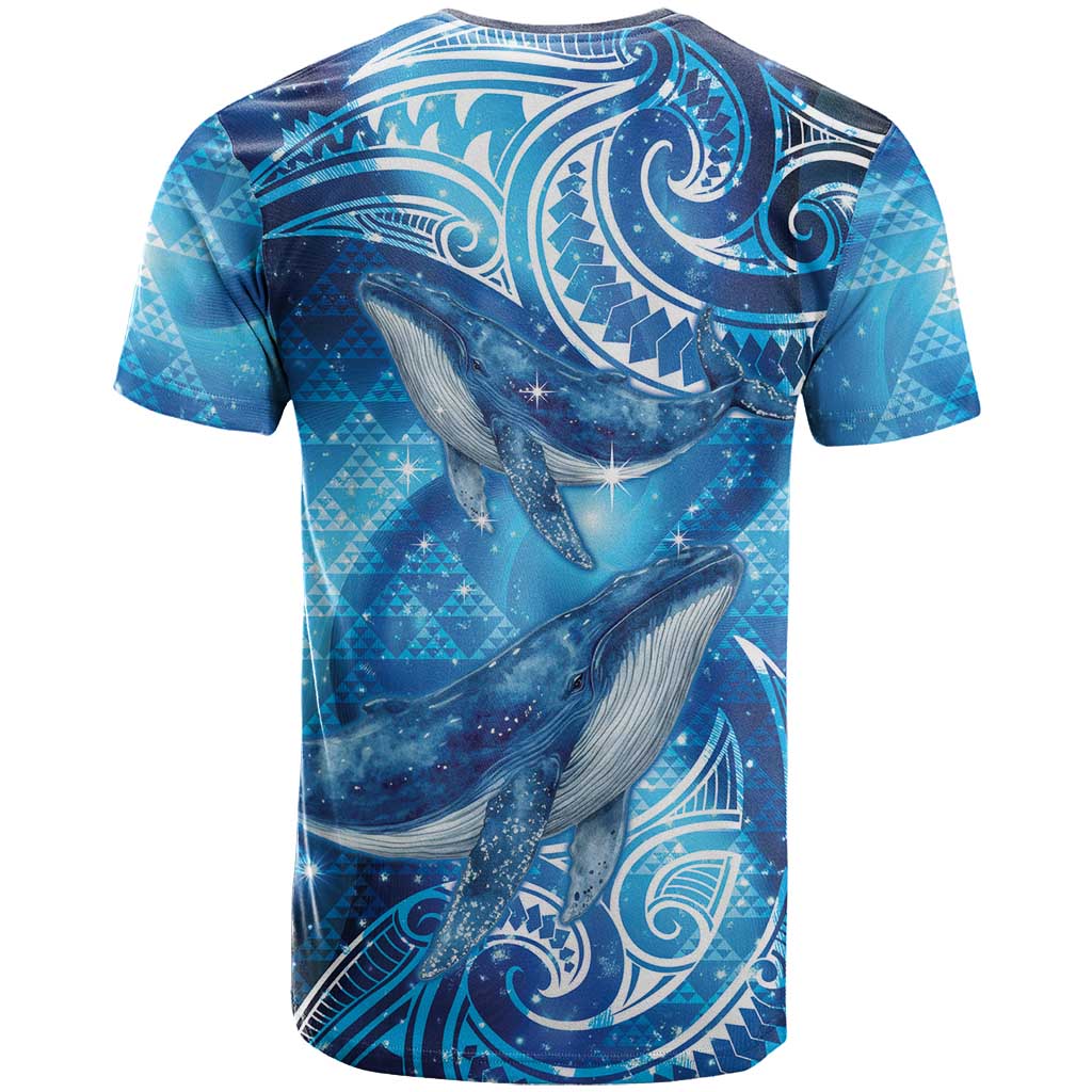 New Zealand Humpback Whale Matariki T Shirt Maori New Year Taniko Niho Taniwha