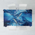 New Zealand Humpback Whale Matariki Tablecloth Maori New Year Taniko Niho Taniwha