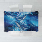 New Zealand Humpback Whale Matariki Tablecloth Maori New Year Taniko Niho Taniwha