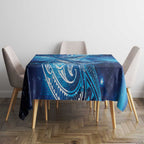 New Zealand Humpback Whale Matariki Tablecloth Maori New Year Taniko Niho Taniwha