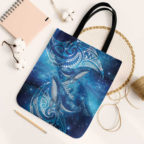 New Zealand Humpback Whale Matariki Tote Bag Maori New Year Taniko Niho Taniwha