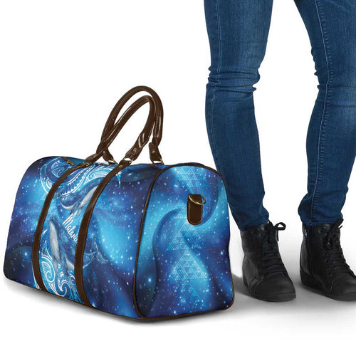 New Zealand Humpback Whale Matariki Travel Bag Maori New Year Taniko Niho Taniwha