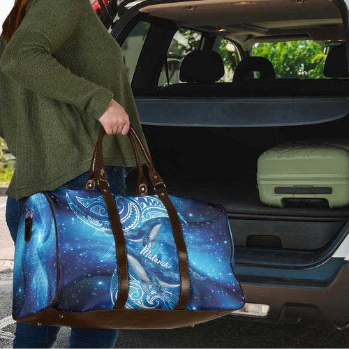 New Zealand Humpback Whale Matariki Travel Bag Maori New Year Taniko Niho Taniwha