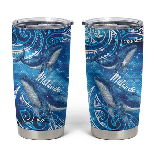 New Zealand Humpback Whale Matariki Tumbler Cup Maori New Year Taniko Niho Taniwha