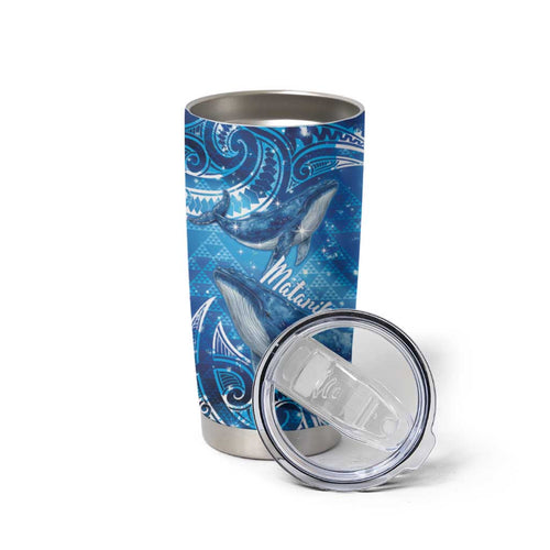 New Zealand Humpback Whale Matariki Tumbler Cup Maori New Year Taniko Niho Taniwha