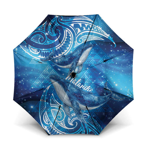 New Zealand Humpback Whale Matariki Umbrella Maori New Year Taniko Niho Taniwha