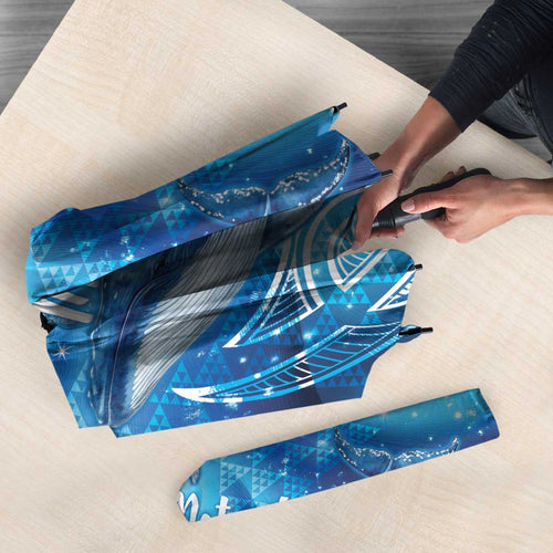 New Zealand Humpback Whale Matariki Umbrella Maori New Year Taniko Niho Taniwha