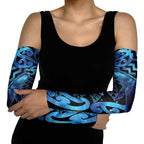 Humpback Whale Matariki New Zealand Arm Sleeves NZ Maori Paikea Poutama Luxury Blue