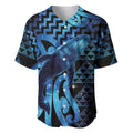Humpback Whale Matariki New Zealand Baseball Jersey NZ Maori Paikea Poutama Luxury Blue