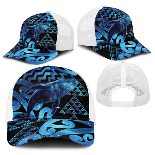 Humpback Whale Matariki New Zealand Baseball Net Cap NZ Maori Paikea Poutama Luxury Blue
