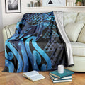 Humpback Whale Matariki New Zealand Blanket NZ Maori Paikea Poutama Luxury Blue