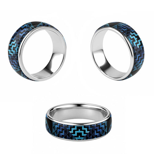 Humpback Whale Matariki New Zealand Classic Ring NZ Maori Paikea Poutama Luxury Blue