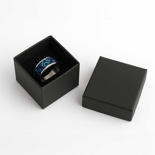 Humpback Whale Matariki New Zealand Classic Ring NZ Maori Paikea Poutama Luxury Blue
