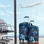 Humpback Whale Matariki New Zealand Luggage Cover NZ Maori Paikea Poutama Luxury Blue