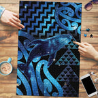 Humpback Whale Matariki New Zealand Puzzle NZ Maori Paikea Poutama Luxury Blue