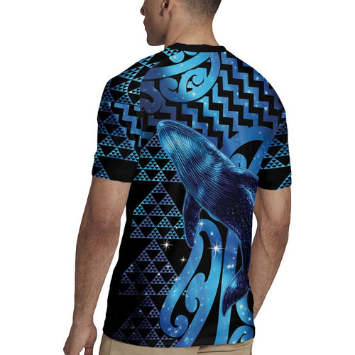 Humpback Whale Matariki New Zealand Rugby Jersey NZ Maori Paikea Poutama Luxury Blue