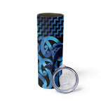 Humpback Whale Matariki New Zealand Skinny Tumbler NZ Maori Paikea Poutama Luxury Blue