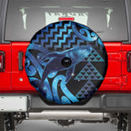 Humpback Whale Matariki New Zealand Spare Tire Cover NZ Maori Paikea Poutama Luxury Blue