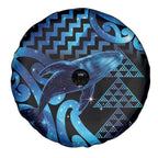 Humpback Whale Matariki New Zealand Spare Tire Cover NZ Maori Paikea Poutama Luxury Blue