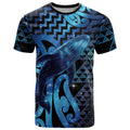 Humpback Whale Matariki New Zealand T Shirt NZ Maori Paikea Poutama Luxury Blue