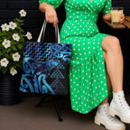 Humpback Whale Matariki New Zealand Tote Bag NZ Maori Paikea Poutama Luxury Blue