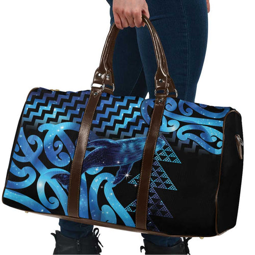 Humpback Whale Matariki New Zealand Travel Bag NZ Maori Paikea Poutama Luxury Blue