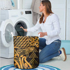 Humpback Whale Matariki New Zealand Laundry Basket NZ Maori Paikea Poutama Luxury Gold