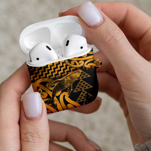 Humpback Whale Matariki New Zealand AirPods Case NZ Maori Paikea Poutama Luxury Gold