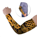 Humpback Whale Matariki New Zealand Arm Sleeves NZ Maori Paikea Poutama Luxury Gold