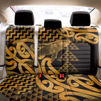 Humpback Whale Matariki New Zealand Back Car Seat Cover NZ Maori Paikea Poutama Luxury Gold