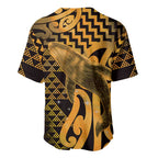 Humpback Whale Matariki New Zealand Baseball Jersey NZ Maori Paikea Poutama Luxury Gold