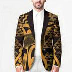 Humpback Whale Matariki New Zealand Blazer NZ Maori Paikea Poutama Luxury Gold