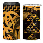 Humpback Whale Matariki New Zealand 4 in 1 Can Cooler Tumbler NZ Maori Paikea Poutama Luxury Gold