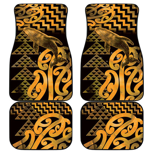 Humpback Whale Matariki New Zealand Car Mats NZ Maori Paikea Poutama Luxury Gold